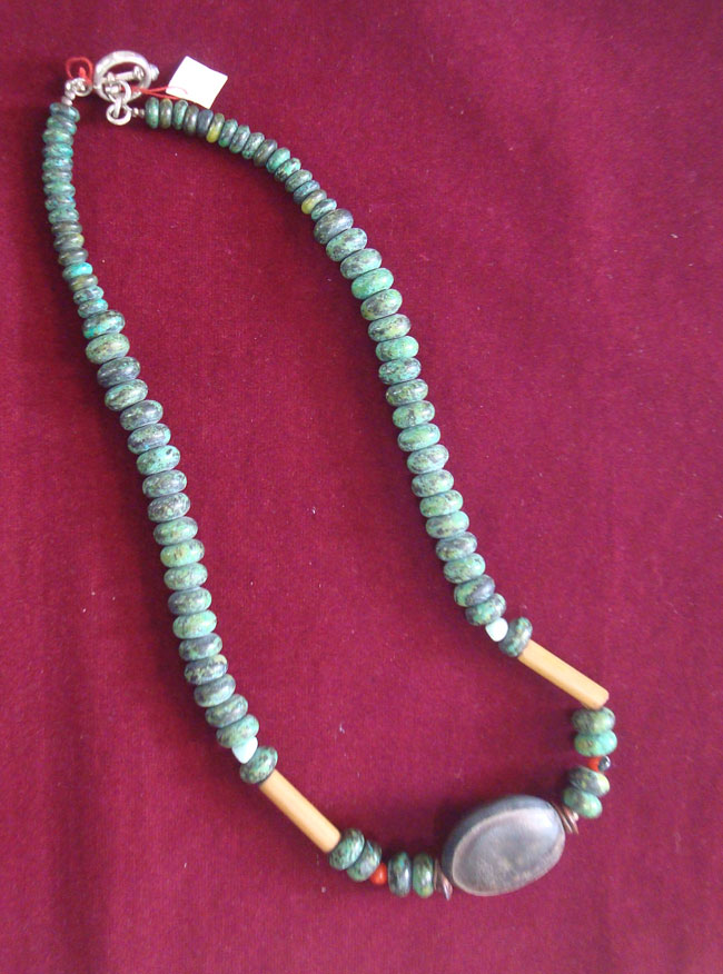 Peruvian necklaces in different designs and materials.