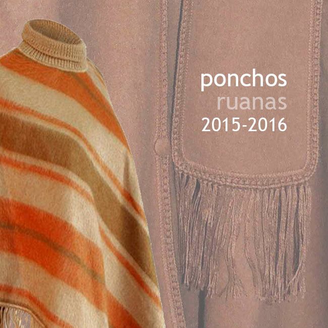 Collectie 2015 - 2016:  ponchos en omslagdoeken