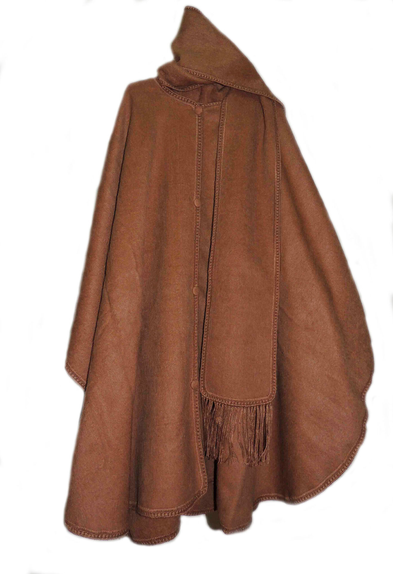 Classic cape/ poncho with shawl in alpaca.
