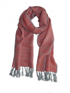 001-01-2004 luxe sjaal in 100% Baby Alpaca 190 cm x 32