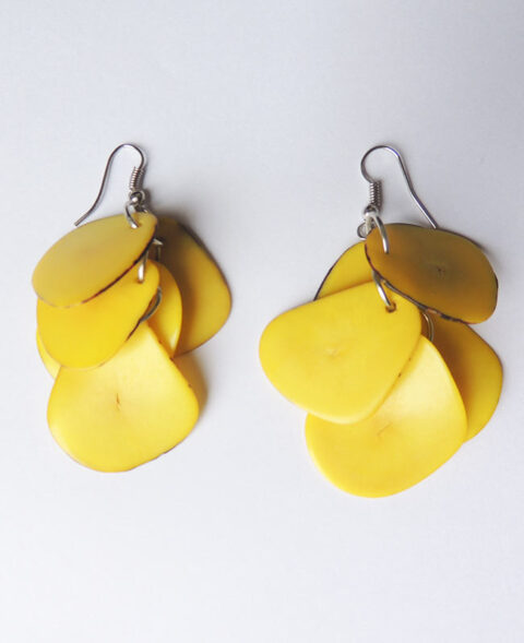 Earrings yellow in Taqua