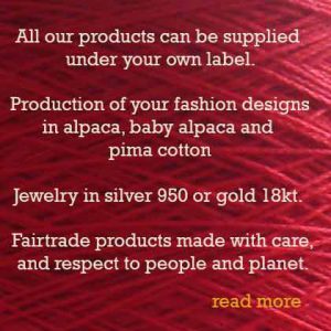 Popsfl, production of clothing under your own label in alpaca, baby alpaca and pima cotton