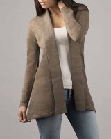Classic fine knitted loose fit cardigan in luxurious ultra soft baby alpaca, beige