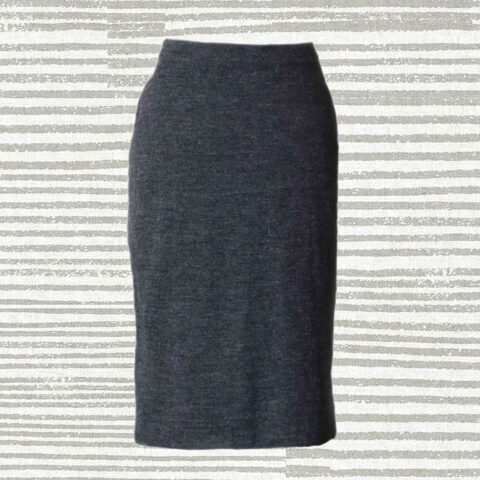 PopsFL knitwear manufacturer wholesale Pencil Skirt in baby alpca, solid color or with jacquard pattern  