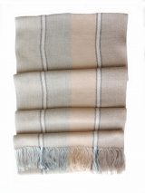 PFL knitwear scarf soft stripes 100% baby alpaca unisex