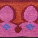 PFL knitwear Cardigan Intarsia knitted 100% alpaca multicolor.
