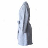 PFL knitwear Cardicoat model capote coat, hand knitted oversized hooded or non hooded, roll edge, open sweater coat in super warm and soft BRUSHED alpaca blend 89% superfine alpaca / 11% polyamide