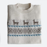 PopsFL.com Sweater 80's design handknitted in baby alpaca blend