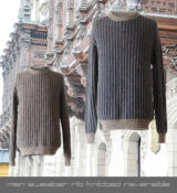 PFL knitwear Men sweater rib knitted reversible.