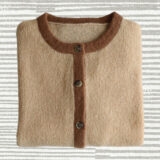 Popsfl knitwear, Ersha collection Women's cardigan of soft luxury yarn organic blend
