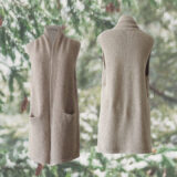 PFL knitwear Felted waist coat with pockets, alpaca.