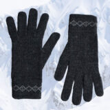 PFL knitwear hand knitted gloves 2 color combination