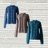 PopsFL knitwear Classic cardigan with button closure and crew neck