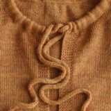 POPSFL knitwear manufacturer Women's cardigan baby alpaca 100%, tie closure cardigan