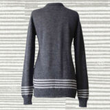 PopsFL knitwear manufacturer wholesale 22-1026 Women's cardigan baby alpaca 100% with button closure.