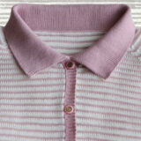 PopsFL knitwear manufacturer wholesale Cardigan with relief knitted stripes, baby alpaca / tanguis cotton blend.
