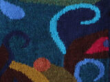 PopsFL manufacturer wholesale, Women's cardigan Intarsia knitted, multi color, alpaca.