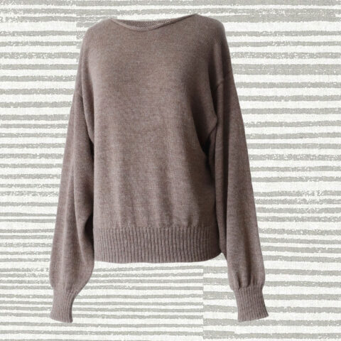 PopsFL knitwear manufacturer wholesale Women's sweater with bat sleeves baby or royal alpaca.