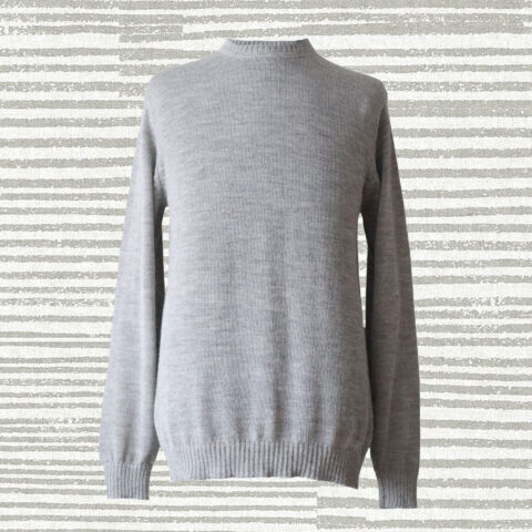 PopsFL knitwear manufacturer wholesale Men's classic sweater with crew neck, baby alpaca.