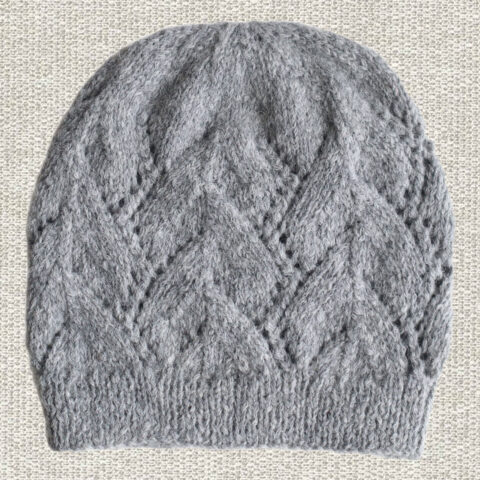 PopsFL knitwear manufacturer wholesale Beanie alpaca blend cable pattern hand knitted hat.